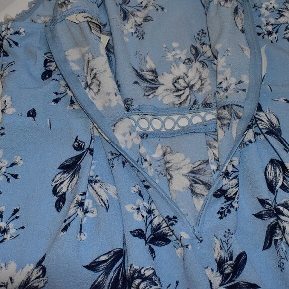 Speechless Sleeveless Cut Out Scoop Neck Floral Skater Summer Mini Dress… - Picture 13 of 15